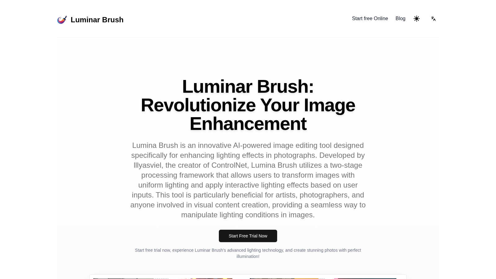 Luminar Brush application interface and features