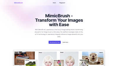 MimicBrush - Professional AI tool for AI Assistants