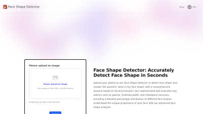 Face Shape Detector - Professional AI tool for AI Assistants
