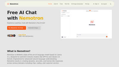 Nemotron - Professional AI tool for Chatbots