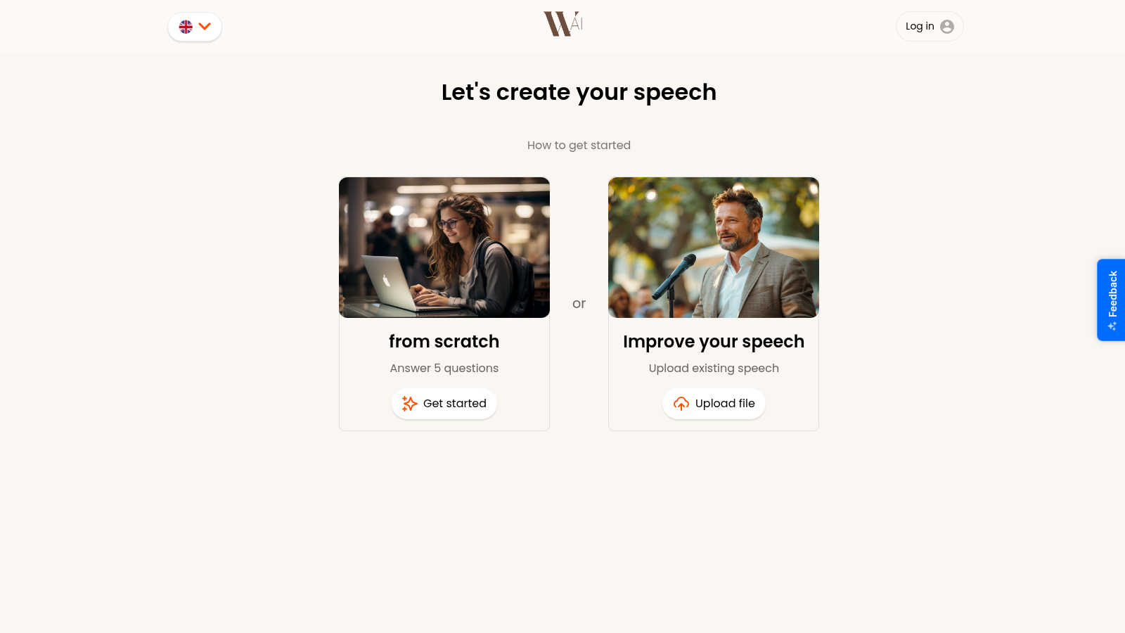 Wedding Verble application interface and features