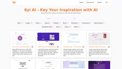 Kyi AI Directory - Professional AI tool for Content Creation