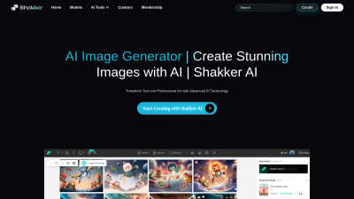 Shakker-ai image generator - Professional AI tool for AI Assistants