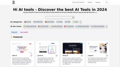 Hi AI Tools - Professional AI tool for Content Creation