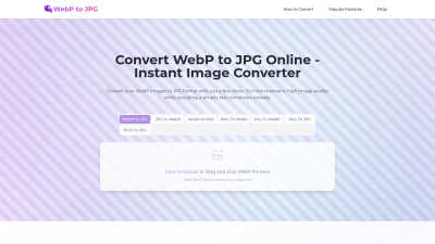 WebP to JPG Converter - Professional AI tool for Image & Photo