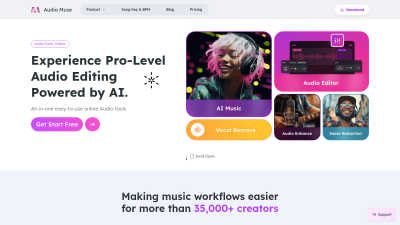Audio Muse - Professional AI tool for Audio & Music