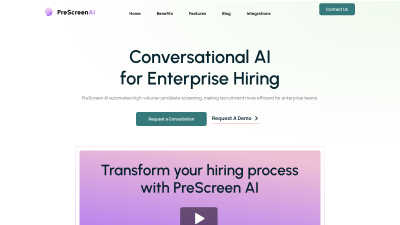 PreScreen AI - Professional AI tool for Career & Jobs