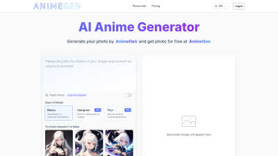 AnimeGen - Anime Image Generator - Professional AI tool for Generative Art