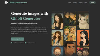 Ghibli Generator - Professional AI tool for Content Creation