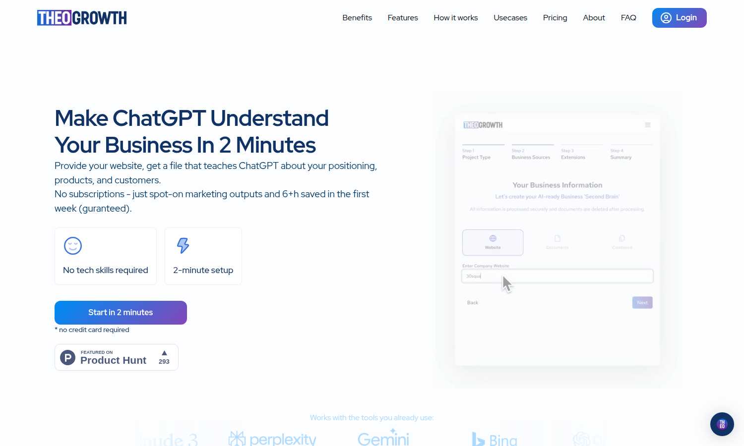 THEO application interface and features