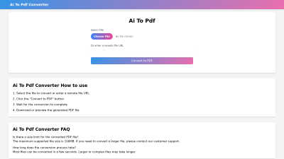 AI to PDF - Professional AI tool for Business & Finance