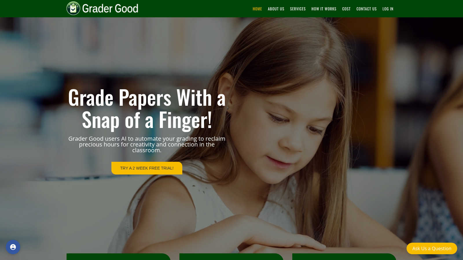 Grader Good application interface and features