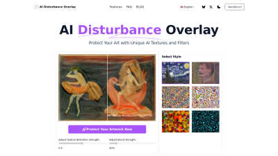 AI Disturbance Overlay - Professional AI tool for Design Tools