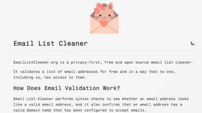 Email List Cleaner - Professional AI tool for Email Tools