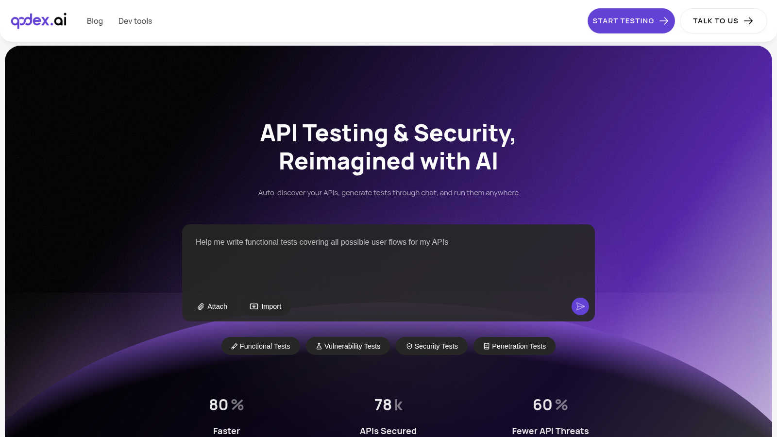 Qodex.ai application interface and features
