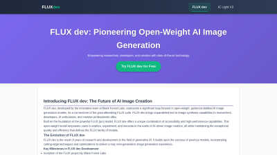 FLUX Dev - Professional AI tool for Generative Art