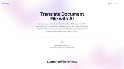 Doc2Lang - Professional AI tool for AI Assistants