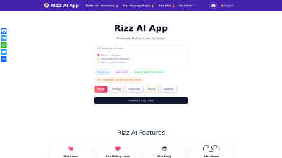 Rizz Lines AI - Professional AI tool for Chatbots