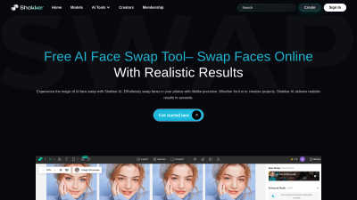 Free AI Face Swap Tool - Shakker - Professional AI tool for AI Assistants