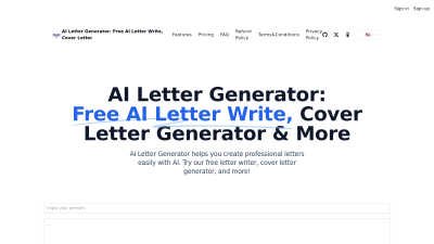 AI Letter Generator - Professional AI tool for AI Assistants