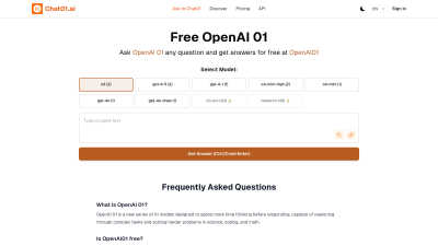 OpenAI01.net - Professional AI tool for Chatbots