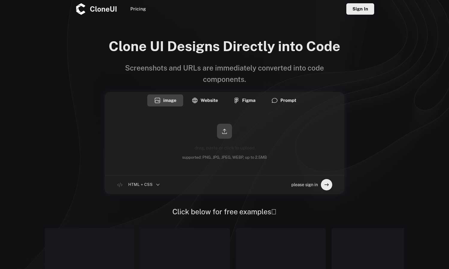 CloneUI application interface and features
