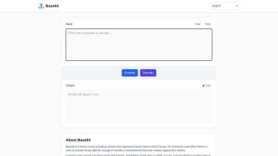 base64 - Professional AI tool for Development