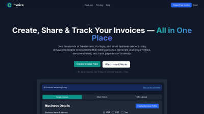 eInvoice Generator - Professional AI tool for Payments