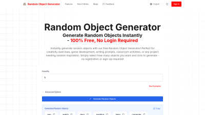 Random Object Generator - Professional AI tool for Education & Learning