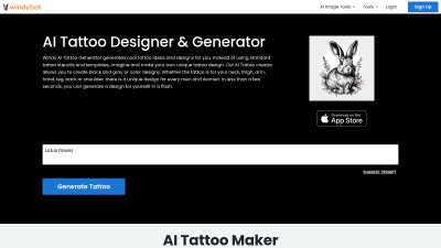 Windy AI Tattoo Generator - Professional AI tool for Content Creation