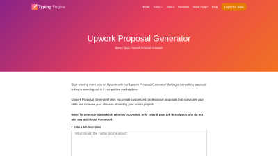 Upwork Proposal Generator - Professional AI tool for AI Assistants