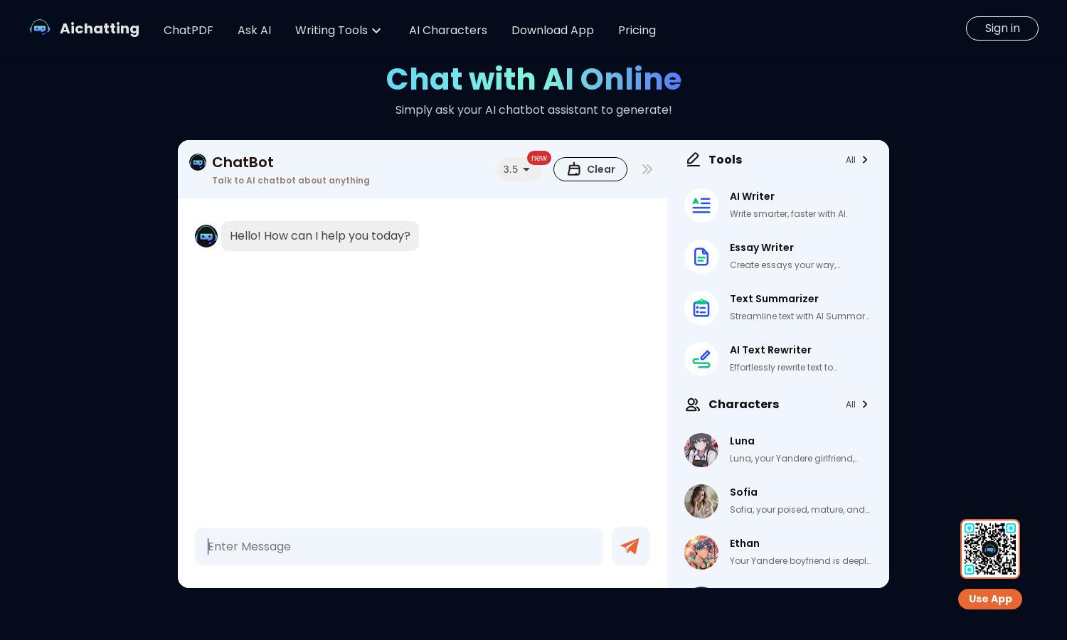 AI Chatting Website