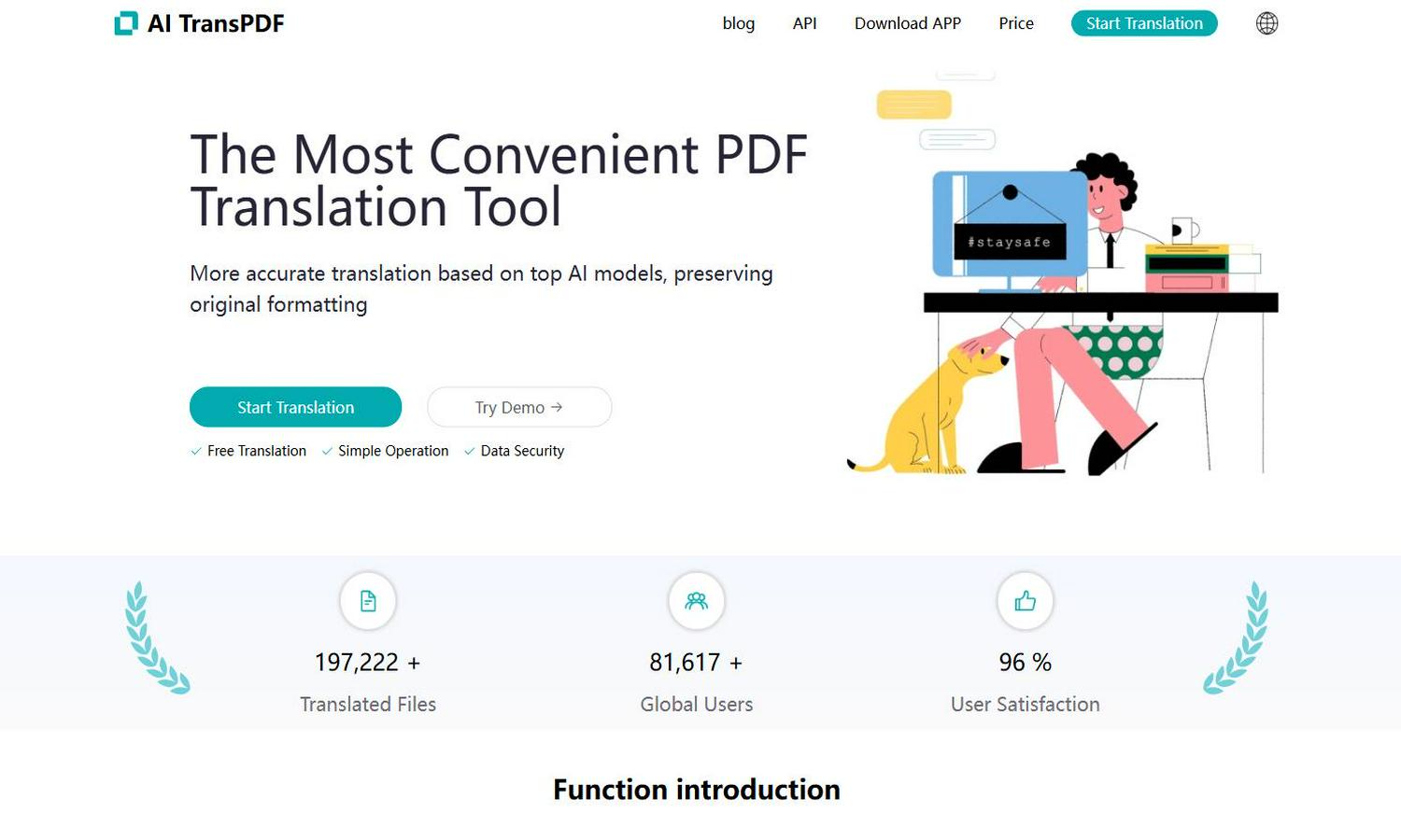 AI TransPDF Website