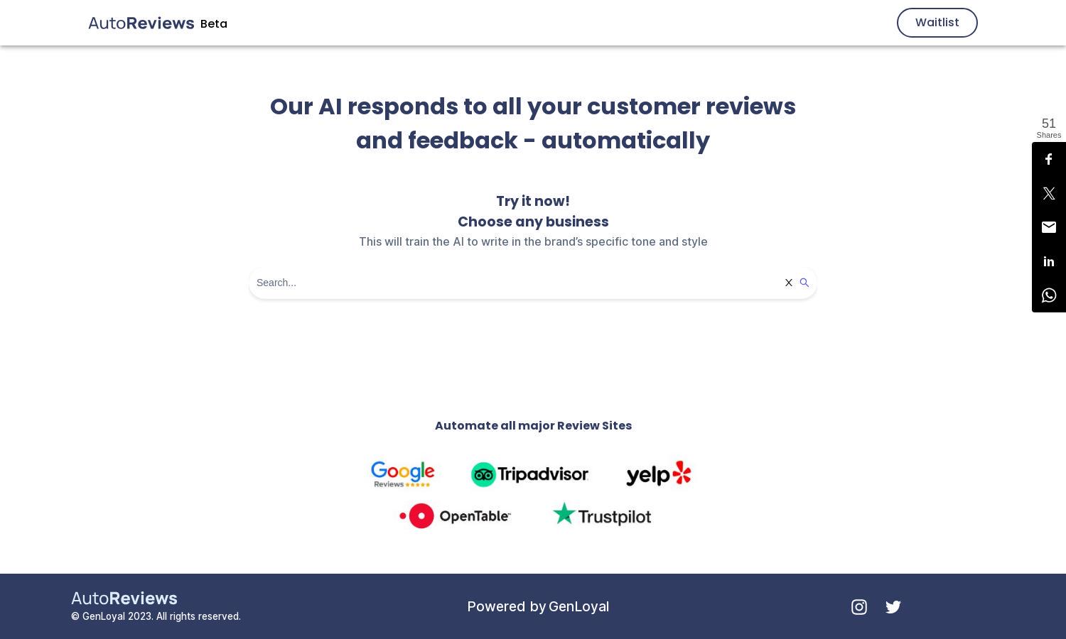 Autoreviews AI Website