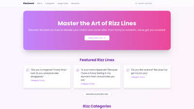 RizzLinesAI - Professional AI tool for Content Creation