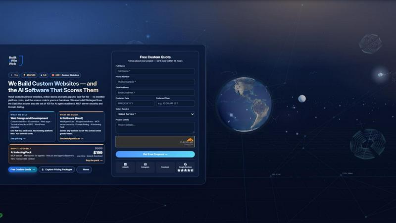 Built2WinWeb AI Tools application interface and features