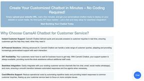 CamsAI Chatbot - product for productivity
