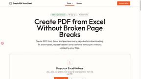 Create PDF from Excel Online