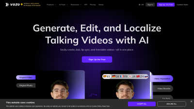 Vozo - Professional AI tool for Content Creation