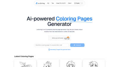 ZColoring - Professional AI tool for Content Creation