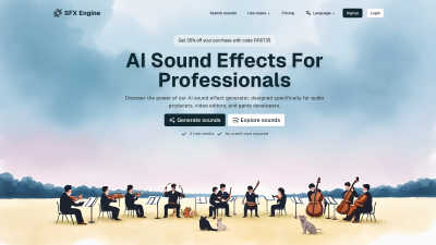 SFX Engine - Professional AI tool for Audio & Music
