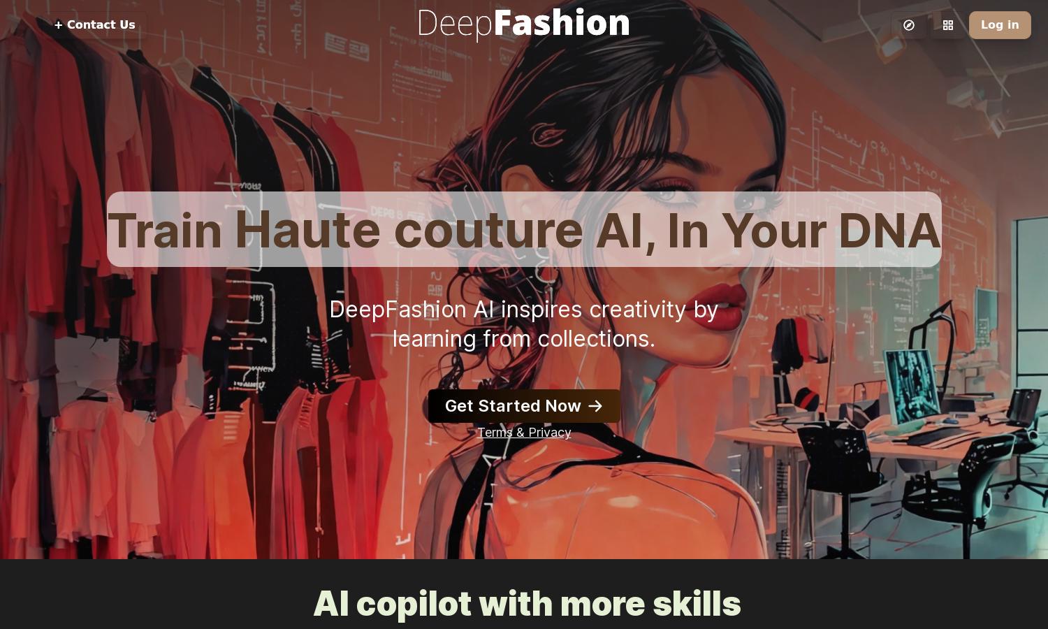 DeepFashion AI Website