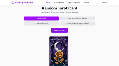 Random Tarot Card Generator - Professional AI tool for AI Assistants