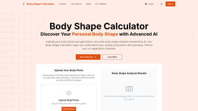 Body Shape Calculator - Professional AI tool for AI Assistants