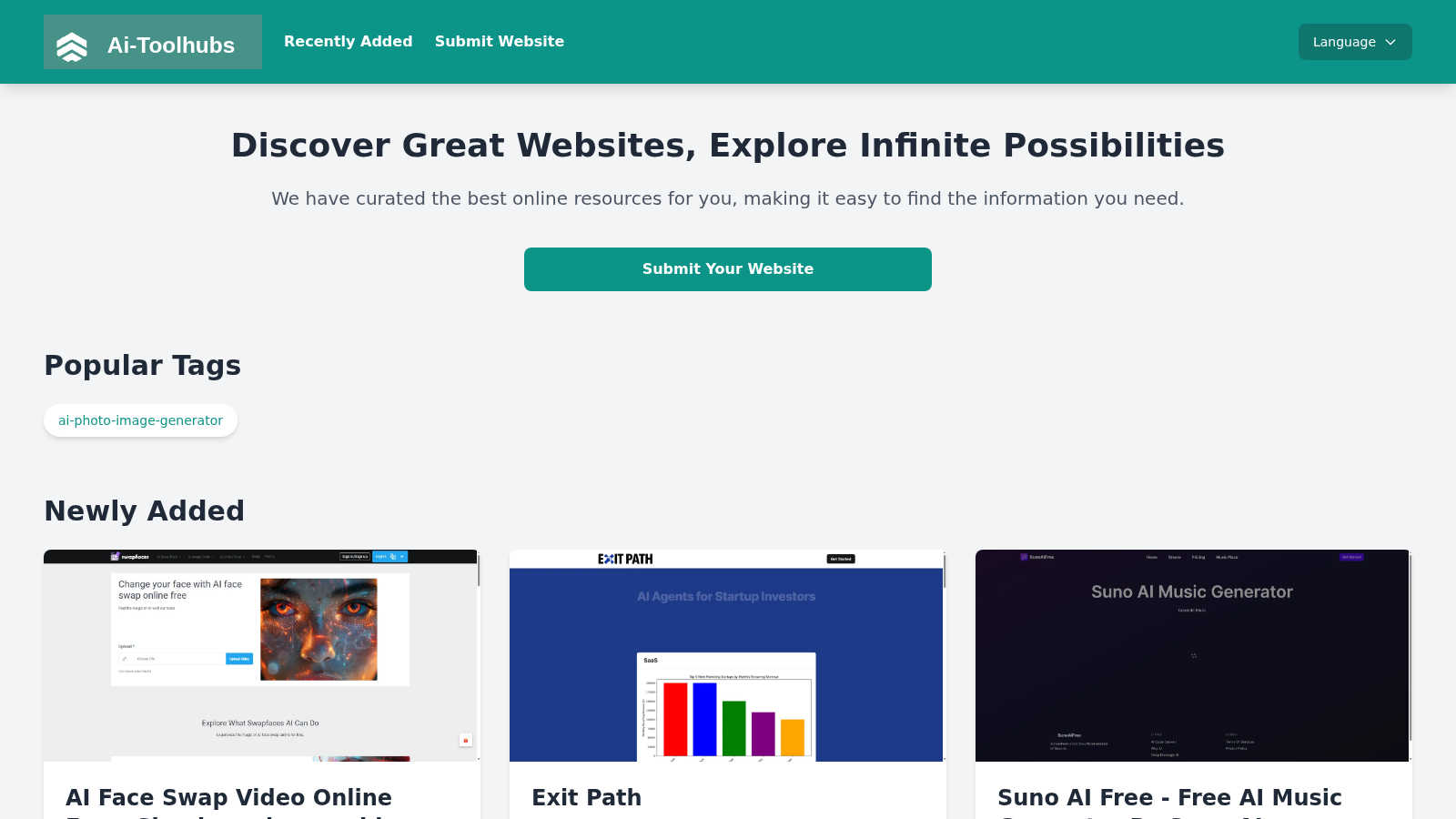 Ai-Toolify Navigation application interface and features