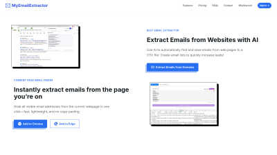 My Email Extractor - Professional AI tool for Business Intelligence