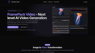 FramePack Video - Professional AI tool for Content Creation