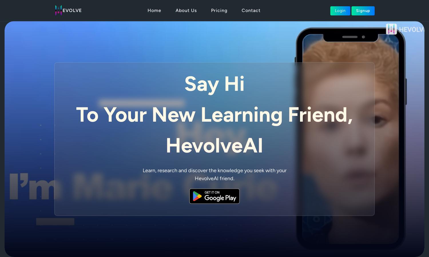 Hevolve AI Website