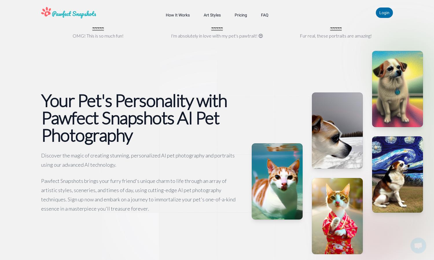 Pawfect Snapshots Website