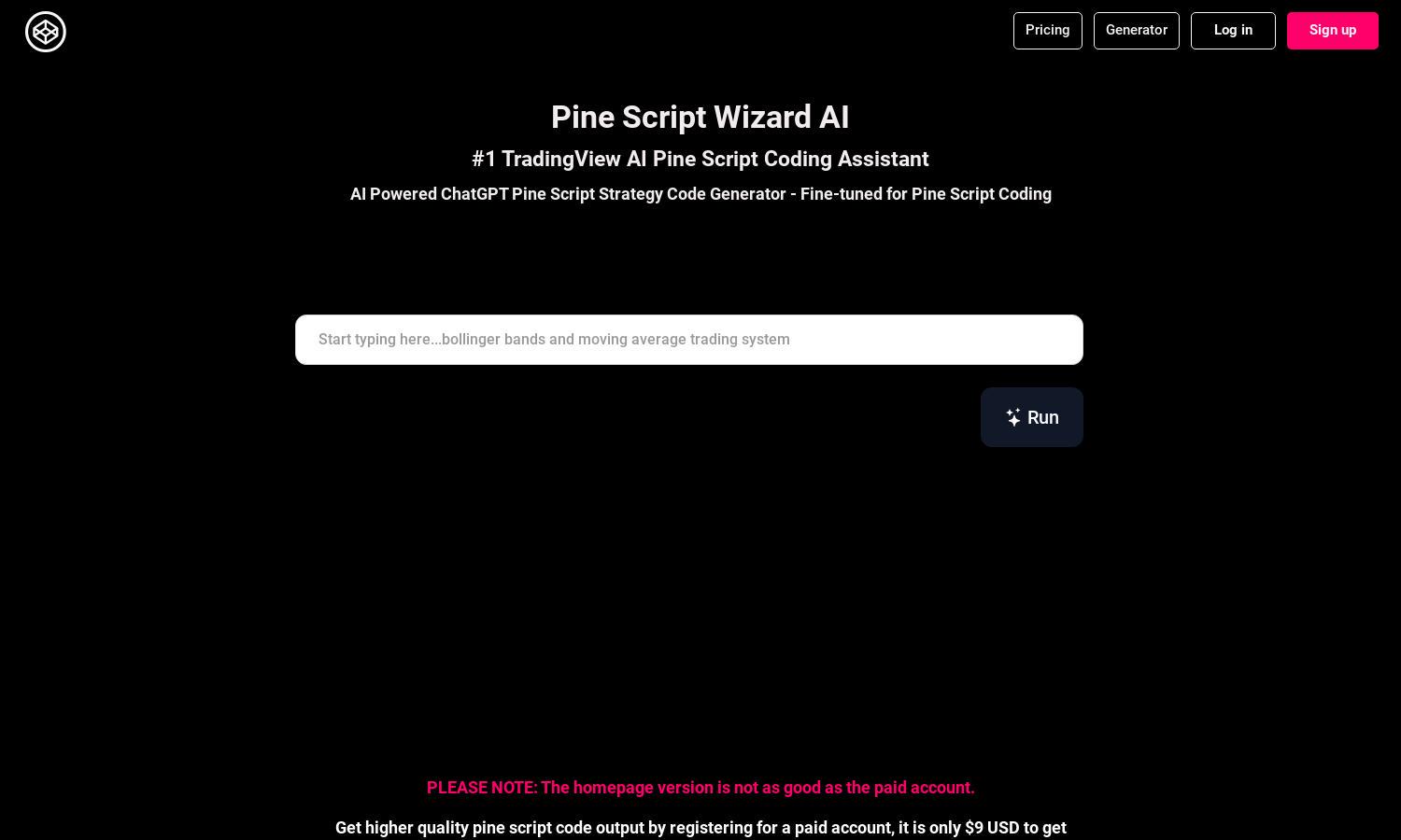 Pine Script Wizard Website